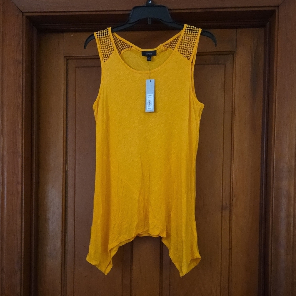 NWT Apt. 9 Mustard Colored Tank Top